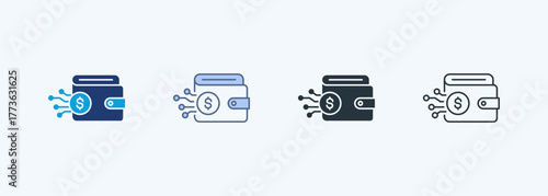 Ewallet Multiple Style Icon Collection