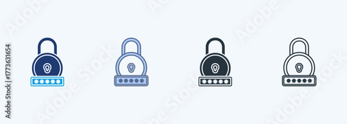 Password Multiple Style Icon Collection