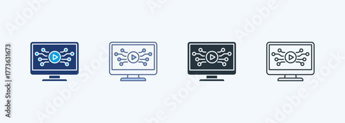 Media Multiple Style Icon Collection