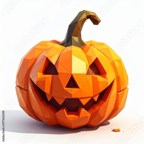 Simple carved jack-o'-lantern