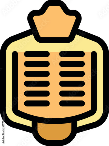 Royal decree on a notice board, conveying important information with regal authority