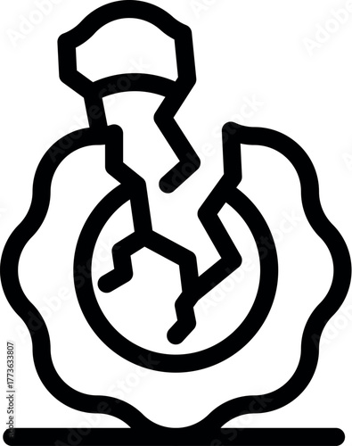 Demolition hammer breaking ground surface, representing demolition, construction, and destruction concepts