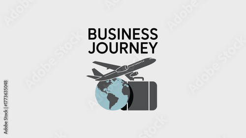 Embark on global business adventures with this dynamic icon symbolizing travel, planning, and international commerce.
