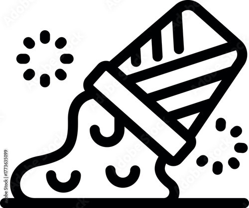 Construction worker pouring cement from bucket, building industry and construction site work