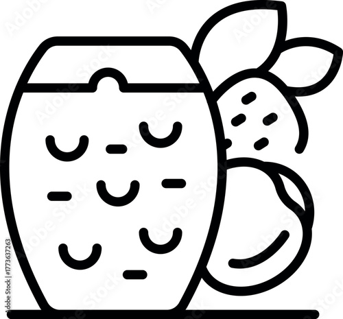 Refreshing smoothie made with dragon fruit and pitaya, offering a taste of the tropics