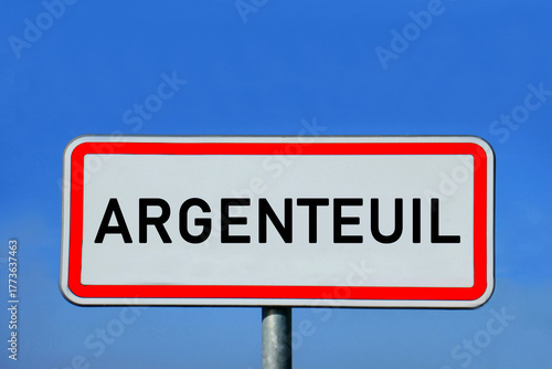 Fotografie Ortsschild Argenteuil