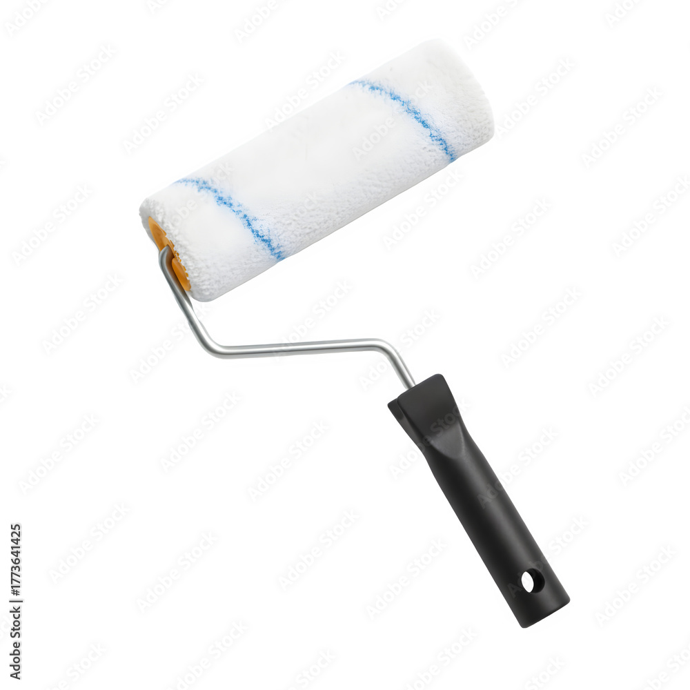 Obraz premium Paint Roller Isolated on Transparent Background for Painting and Home Improvement Design