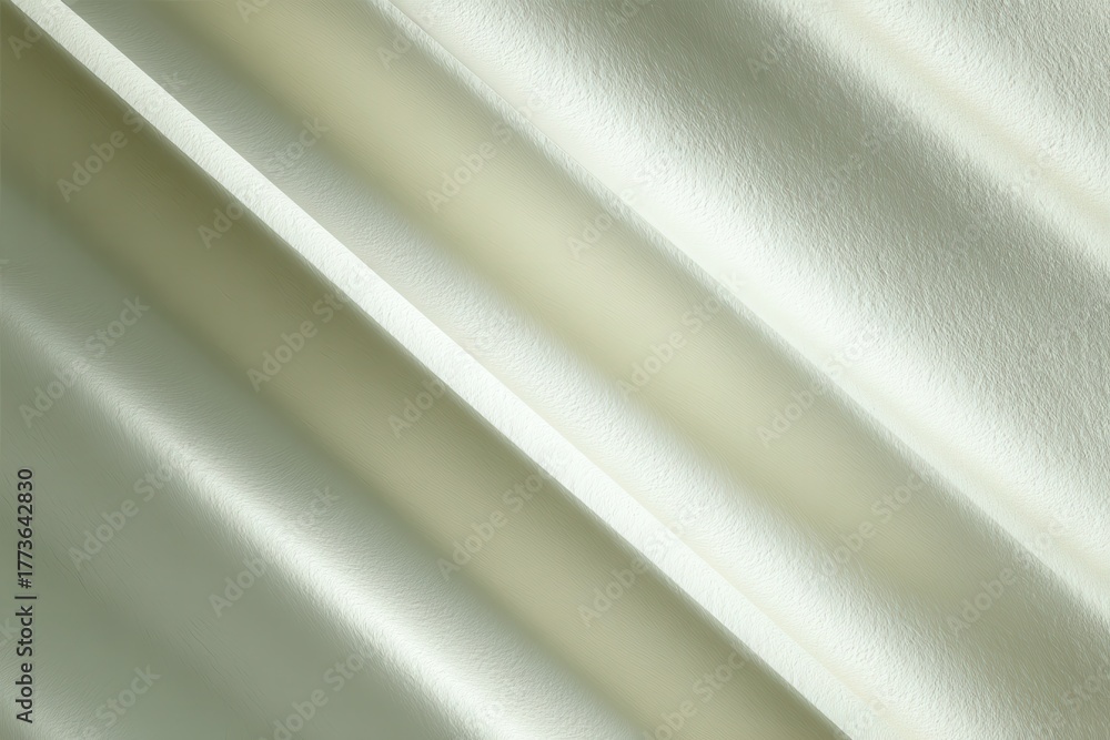 Fototapeta premium Soft Cream Fabric with Elegant Drapery Creating Subtle Textures and Shadows