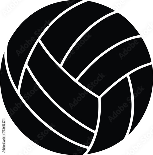 Volleyball design element vector