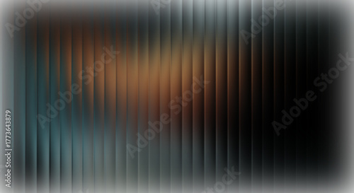 Abstract vertical striped pattern with a gradient of teal, orange, and dark tones, creating a modern textured background.