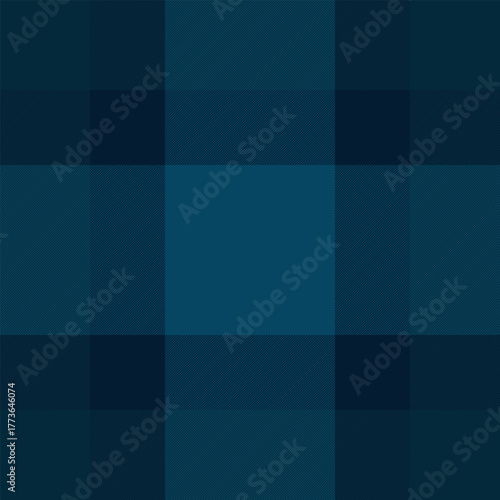 Room textile plaid background, merry christmas pattern vector check. Goose foot fabric texture tartan seamless in dark and cyan colors.