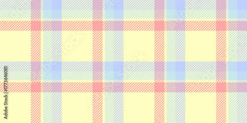 Sexual fabric pattern background, new seamless plaid textile. Elegant check texture tartan vector in light and red colors.