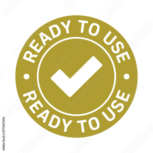 Ready to use checkmark seal of approval