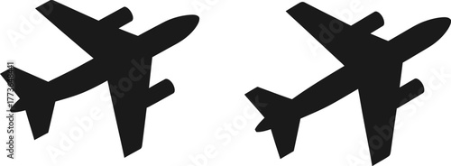 Airplane vector illustration travel and transportation concept art