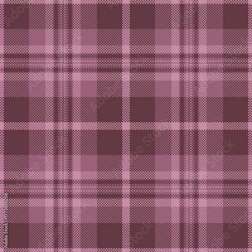 Poncho tartan background plaid, dining seamless textile fabric. Rich pattern vector texture check in red and pink colors.