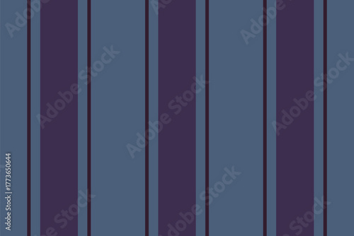 Vivid lines fabric pattern, silk vertical texture textile. Dketch seamless background vector stripe in blue and dark colors.