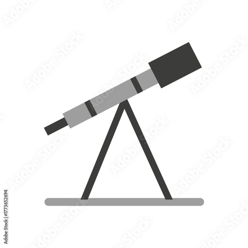 Space telescope icon vector illustration