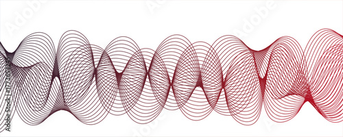 maroon wave line abstract background. High detailed swoosh maroon watermark vector pattern.Wave with lines created using blend tool. Abstract frequency sound wave lines and twisted curve lines.