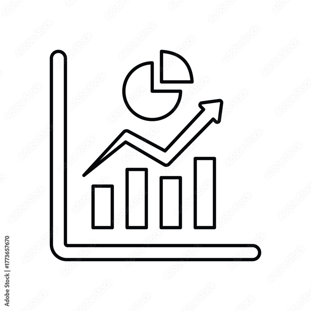 Obraz premium Evaluation Chart Vector Icon which can easily modify or edit