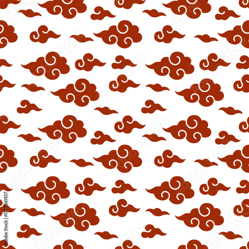 Chinese New Year of the Horse seamless pattern.