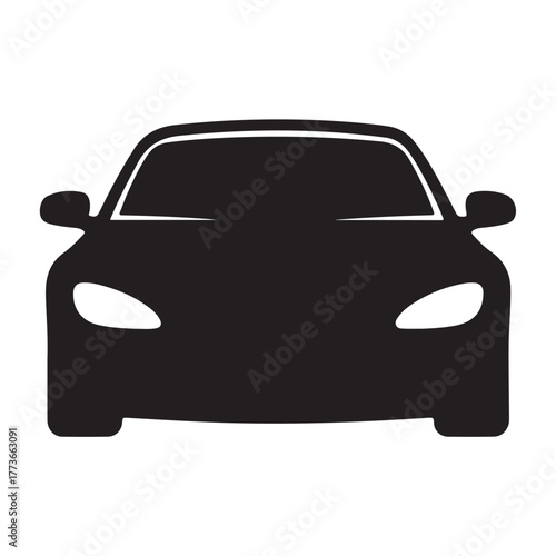 simple car icon vector