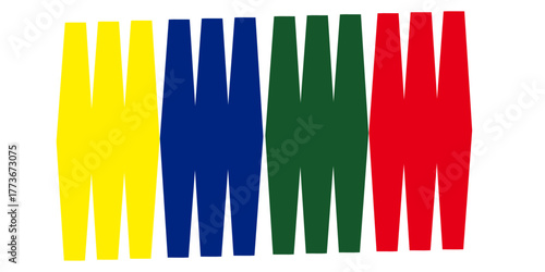 🇮🇹🇪🇸 Colorful collection of men's fashion shirts on a rack in a store featuring the colors of the Italian and Spanish flags