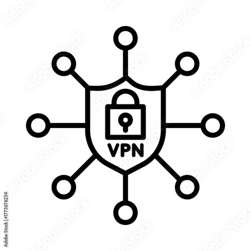 VPN network icon.
