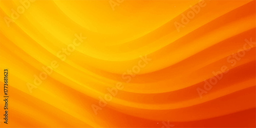 Abstract yellow-orange vector illustration with a bright, soft wave pattern and energy motion design texture for a modern backdrop