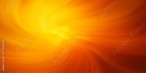 Bright orange and yellow sunlight explosion with abstract glowing rays and fire texture
