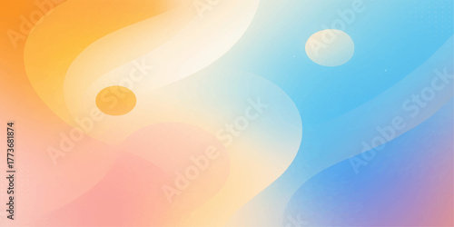 Bright colourful abstract background vector illustration with a sunny orange glow
