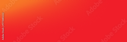 Dots halftone orange color pattern gradient texture with technology digital background. Dots pop art comics with summer background. vector ilustration