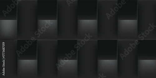 black background geometric triangle abstrack design.