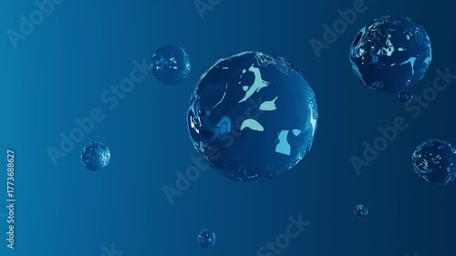 
Various shapes and movements of water