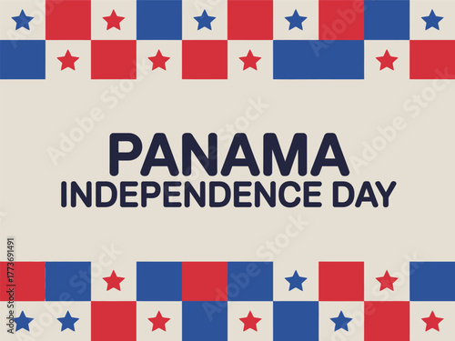 Panama Independence Day World Map Vector Design