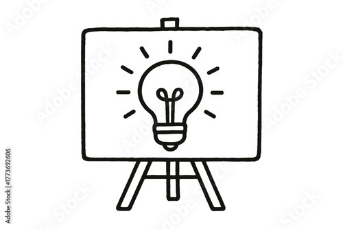 handdrawn cute doodle style pitch vector line illustration