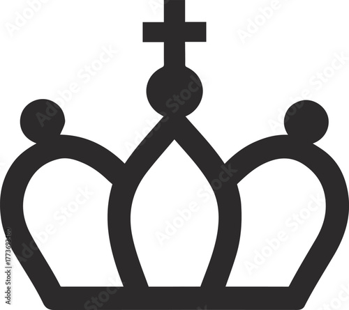 crown icon, crownline art, black crown, power of crown
