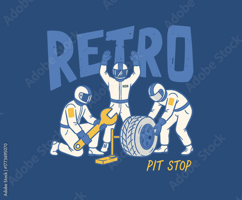 High Speed Vehicle T-Shirt Graphic. Car print design for t shirt print, poster, sticker, background and other uses. Road speed graphic print. Full speed racing club.