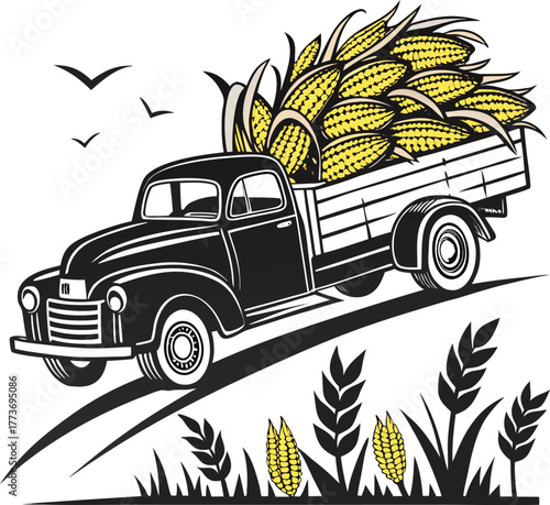 Ornate vintage teacup and saucer line art illustration on white