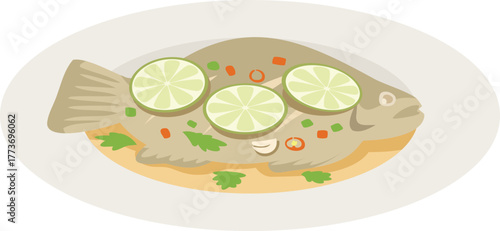 Steamed Fish with lime