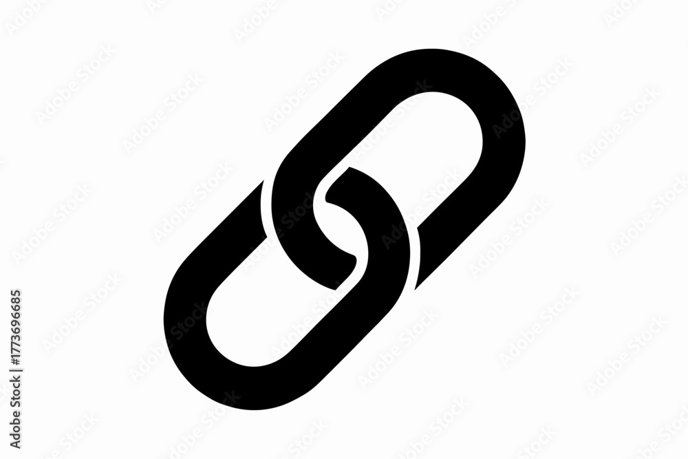 Obraz premium flat black solid vector illustration isolated on white background