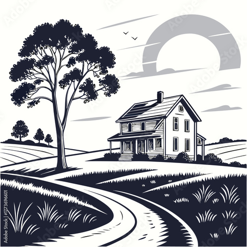 Hand-drawn gnocchi or pasta doodle illustration in sketchy style