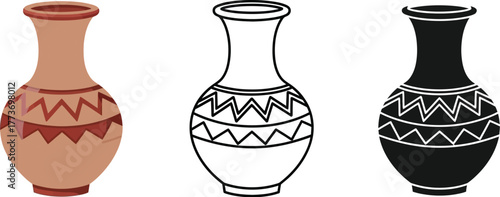 Find decorative vase vector art pottery and graphic design ideas