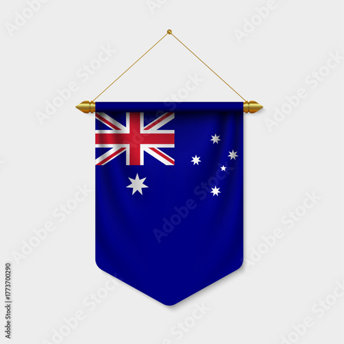 Australian Flag Pennant Hanging Banner