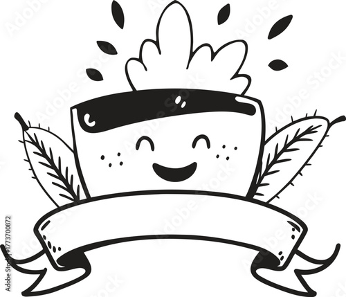 Minimalist outline drawing of a tied wheat sheaf, harvest icon