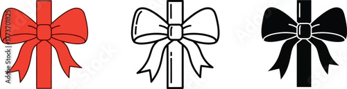 Download free vector bow ribbon gift present christmas design