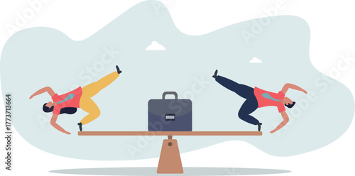 Gender equality, treat female and male equally, diversity or balance, fairness and justice concept.life and employment of people.