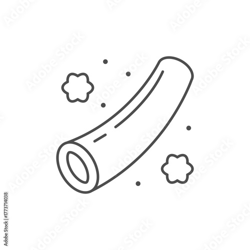 Blood vessel line outline icon