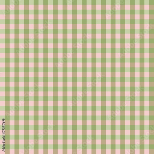 	
green gingham fabric	