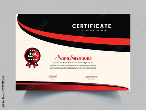 certificate design template