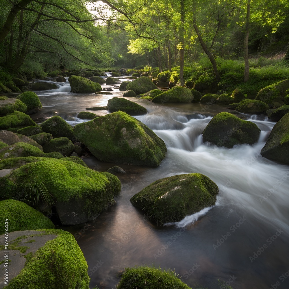 Obraz premium waterfall in the forest